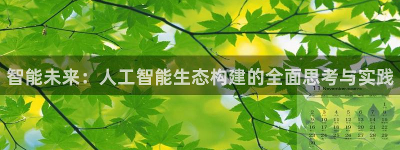 智能未来：人工智能生态构建的全面思考与实践
