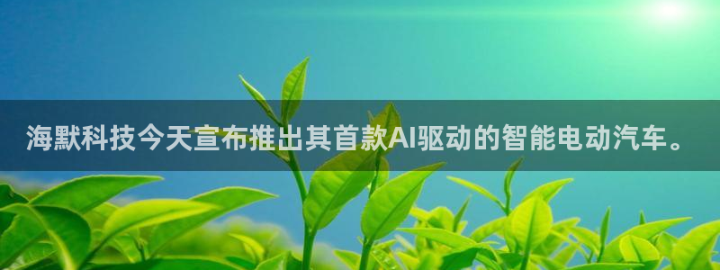 海默科技今天宣布推出其首款AI驱动的智能电动汽车。