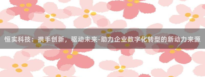 恒实科技：携手创新，驱动未来-助力企业数字化转型的新动力来源