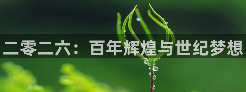 二零二六：百年辉煌与世纪梦想